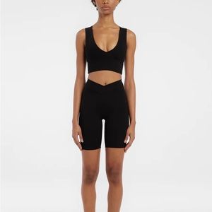 NWT Riot Swim Impact High Rise V Cut Bike Shorts